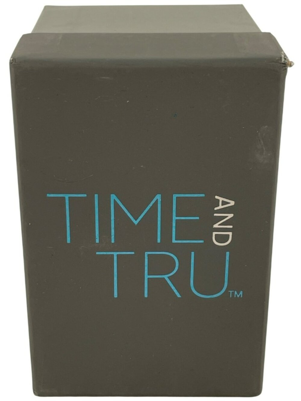 Time And Tru Gold-Tone Square Watch Blue Synthetic Strap Women's O/S BOXED NEW - Picture 5 of 5